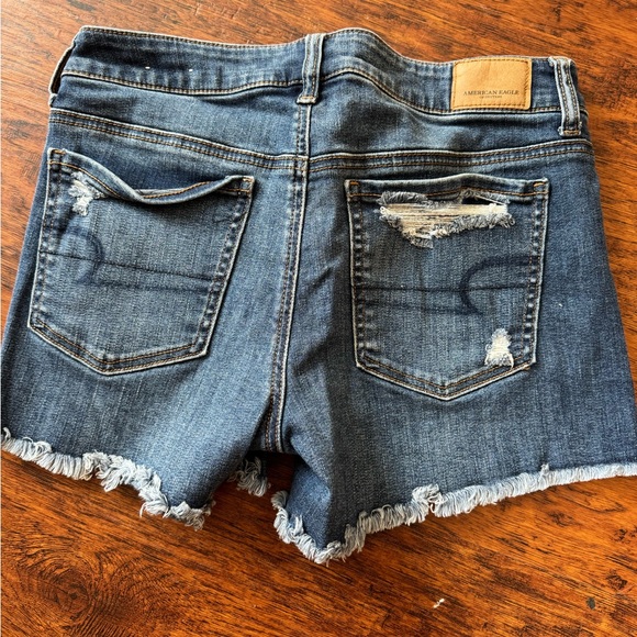American Eagle Outfitters Dark Blue Jean Shorts - Picture 5 of 5